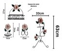 Ver imagem 2 de Kit para Banheiro 4 Peças em Ferro com Rosas:rosa