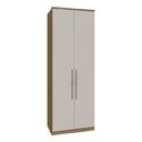Ver imagem 1 de Guarda Roupa Modulado 02 Portas com Colmeia 234cm Setiba - Carvalho/offwhite