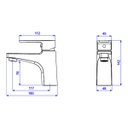 Ver imagem 2 de Misturador Monocomando de Mesa Bica Baixa para Lavatório Level Red Gold Cod: 2875.gl26.rd
