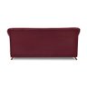 Sofá 3 Lugares 2,00 M Veludo Vinho Com Pés De Madeira E 2 Almofadas Antibes Zahav Estofados - 8