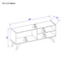Rack para TV até 55 Polegadas 2 Portas 2 Prateleiras Space Colibri - 11