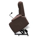 Ver imagem 3 de Poltrona do Papai Lift Reclinável Massagem Aquecimento Austin Usb Led Suporte para Celular Pu Marrom