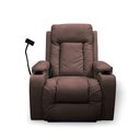 Ver imagem 2 de Poltrona do Papai Lift Reclinável Massagem Aquecimento Austin Usb Led Suporte para Celular Pu Marrom