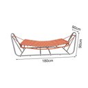 Ver imagem 2 de Rede Suspensa em Trico Nautico com Estrutura de Aluminio Laranja