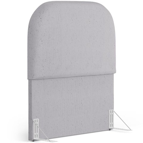Cabeceira Cama Box 100cm Orgânica Lanna W01 Linho Cinza - Lyam Decor