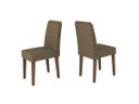 Ver imagem 1 de Conjunto 2 Cadeiras Berlim Imbuia/suede Marrom - New Ceval