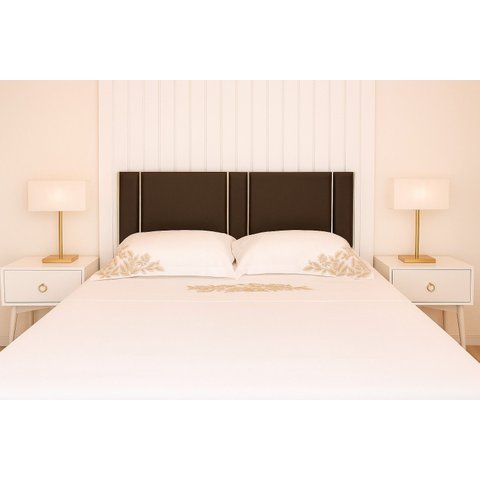 Cabeceira Estofada Antialérgica Adesiva em Módulos 140x60cm