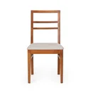 Ver imagem 5 de Kit 2 Cadeiras Madeira Maciça Assento Estofado Zuzu