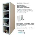 Ver imagem 2 de Garrafeiro Adega Nicho Mdf Porta Garrafas Branco M A Sorprezo