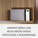 Ver imagem 4 de Cozinha Modulada Rainha com 4 Peças 4 Portas 5 Gavetas Ripado em Mdf 190cm de Largura Nesher