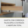 Cozinha Modulada Rainha com 4 Peças 4 Portas 5 Gavetas Ripado em Mdf 190cm de Largura Nesher - 13