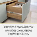 Ver imagem 6 de Cozinha Modulada Rainha com 4 Peças 4 Portas 5 Gavetas Ripado em Mdf 190cm de Largura Nesher