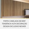 Cozinha Modulada Rainha com 4 Peças 4 Portas 5 Gavetas Ripado em Mdf 190cm de Largura Nesher - 10