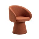 Ver imagem 1 de Ancona Poltrona Decorativa Estofada com Base em Madeira Moderna Hope Linho Terracota