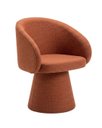 Ver imagem 1 de Ancona Poltrona Decorativa Estofada com Base em Madeira Moderna Hope Linho Terracota