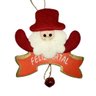 Enfeite Decorativos de Natal com Placa e Sino Papai Noel - Casambiente - 1