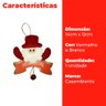 Enfeite Decorativos de Natal com Placa e Sino Papai Noel - Casambiente - 4