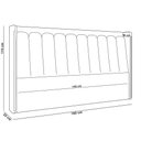 Ver imagem 2 de Cabeceira Cama Box Casal Estofada com LED 140cm Moan P05 Couríssimo Whisky - Lyam Decor