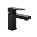 Ver imagem 1 de Torneira Banheiro Monocomando Quadrada Baixa Preta