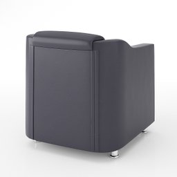 Poltrona para Recepção Clínica Médica - Balaqui Decor Cor:courino Cinza - 5