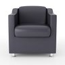 Poltrona para Recepção Clínica Médica - Balaqui Decor Cor:courino Cinza - 4