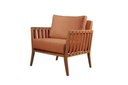 Ver imagem 1 de Poltrona Decorativa Linho Terracota Lua