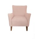 Ver imagem 1 de Poltrona Decorativa Bella Suede Rosa Bebe - Dominic Decor