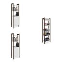 Ver imagem 2 de Kit 3 Estantes para Livros 4 Portas Biblioteca AZ Premium Espresso Móveis