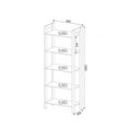 Ver imagem 5 de Kit 3 Estantes para Livros 4 Portas Biblioteca AZ Premium Espresso Móveis