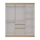 Ver imagem 4 de Guarda Roupa Roupeiro com 7 Portas e 2 Gavetas Berna 0647 Genialflex