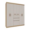 Ver imagem 3 de Guarda Roupa Roupeiro com 7 Portas e 2 Gavetas Berna 0647 Genialflex