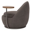 Ver mais imagens de Poltrona Orgânica Kaira com Mesa Lateral Esquerda Base Fixa Titânio Bouclé Marrom - Nexta Casa