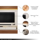 Ver imagem 4 de Painel Suspenso Solan Tv 70" 2 Gavetas Offwhite/freijó G18 - Gran Belo