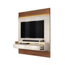 Ver imagem 3 de Painel Suspenso Solan Tv 70" 2 Gavetas Offwhite/freijó G18 - Gran Belo