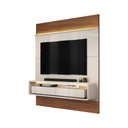 Ver imagem 1 de Painel Suspenso Solan Tv 70" 2 Gavetas Offwhite/freijó G18 - Gran Belo