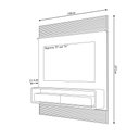Ver imagem 5 de Painel Suspenso Solan Tv 70" 2 Gavetas Offwhite/freijó G18 - Gran Belo