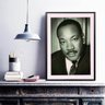 Quadro Martin Luther King- Fotografia 33x24cm:madeira Branca - 1