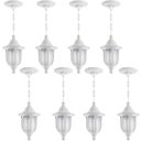 Ver imagem 1 de Kit 8 Pendentes Bivolt Internos Externos Brancos Luminárias de Teto Lustre Dital Modena