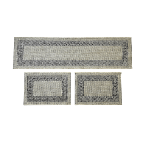 Jogo de Cozinha Lorena Sisal Look Moldura C Kit com 3 Pecas