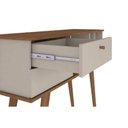 Ver imagem 5 de Aparador de Sala Jantar Elis 2 Gavetas 3 Nichos Savana c/ Off White - Cimol