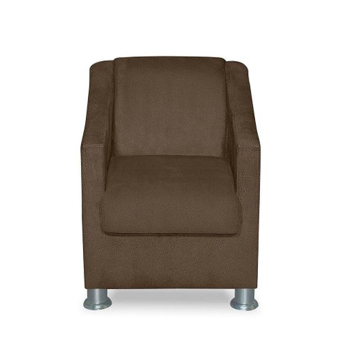 Mini Poltrona Cadeira Infantil Tilla de Criança Suede Marrom