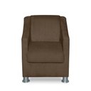 Ver imagem 1 de Mini Poltrona Cadeira Infantil Tilla de Criança Suede Marrom