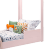 Cama Casinha Montessoriana Crystal 100% Mdf Solteiro Rosa - 3