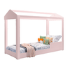 Cama Casinha Montessoriana Crystal 100% Mdf Solteiro Rosa - 1