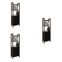 Ver imagem 5 de Kit 3 Estantes para Livros AZ Biblioteca 6 Portas Premium Espresso Móveis