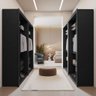 Closet Modulado 6 Gavetas Preto Amoudi Móveis - 3