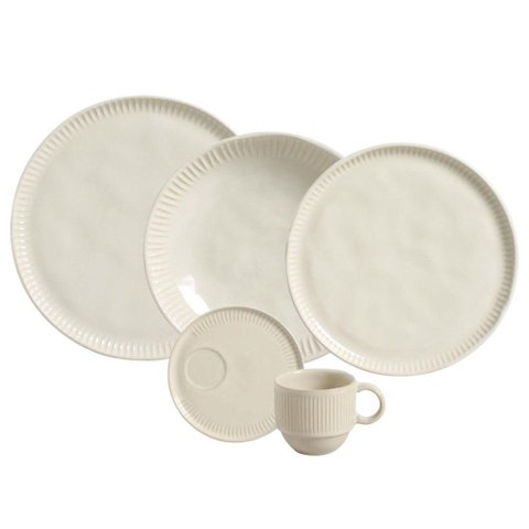 Aparelho de Jantar 30 Peças Linhas Clay Porto Brasil