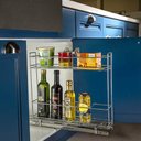 Ver imagem 2 de Porta Temperos Deslizante Lateral Corrediças Organizador de Armário Garrafas Azeite