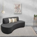 Ver imagem 2 de Sofá 3 Lugares 180cm Mônaco Corano Cinza - Nexta Casa
