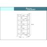 Estante de Canto 5 Prateleiras 136cmx166cm AZ - 3